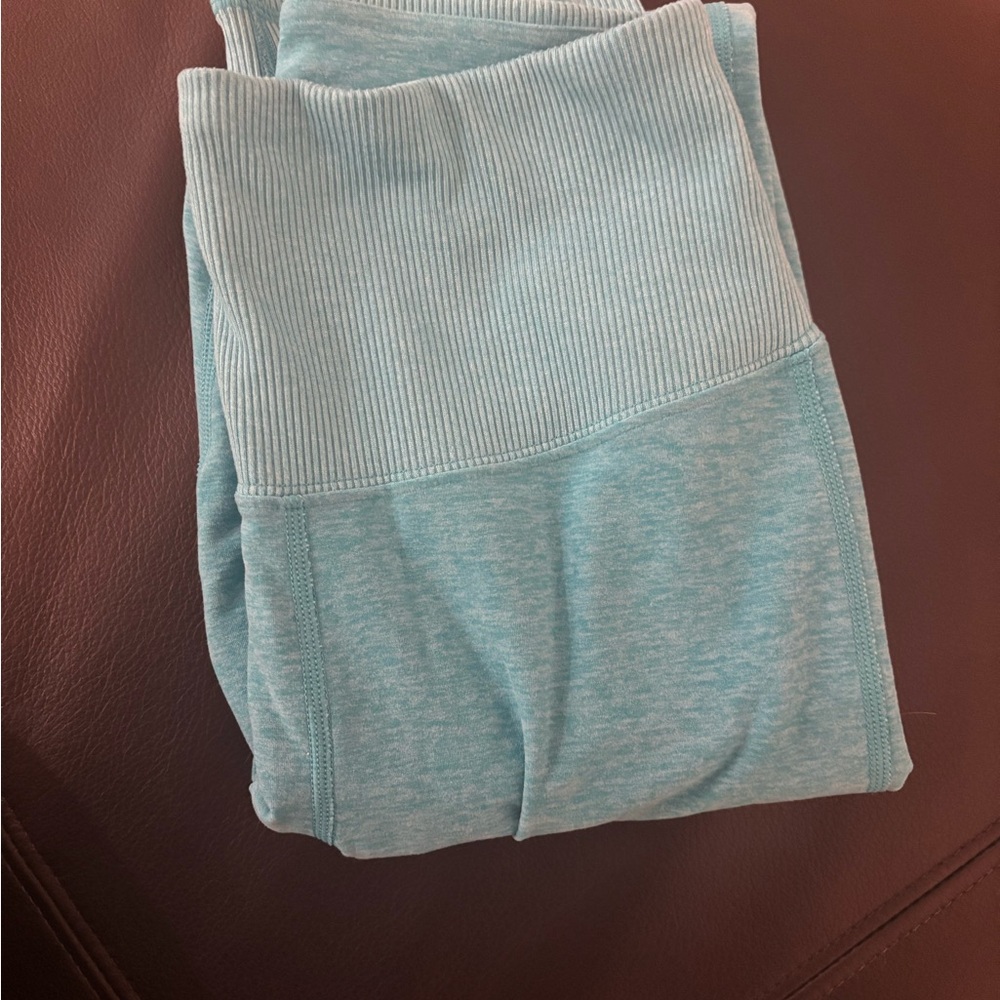 Womens Aqua Blue Leggings